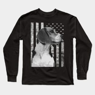 American Flag Beagle Whispers, Tee Triumph Extravaganza Long Sleeve T-Shirt